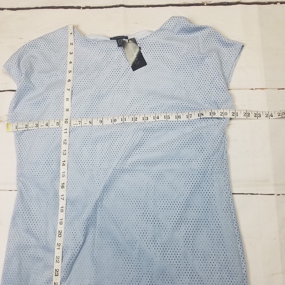 new Conrad C Womens suede Blue shift dress soze 10 - Picture 8 of 8